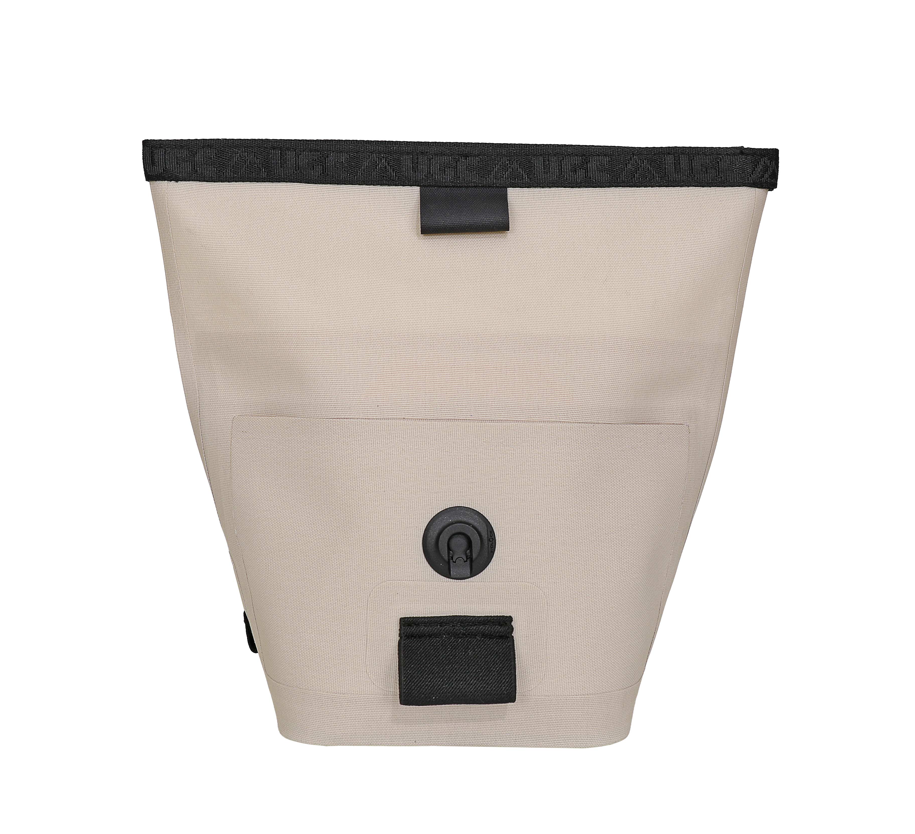 Tan and Brown Chalk Bucket with Rear Pocket