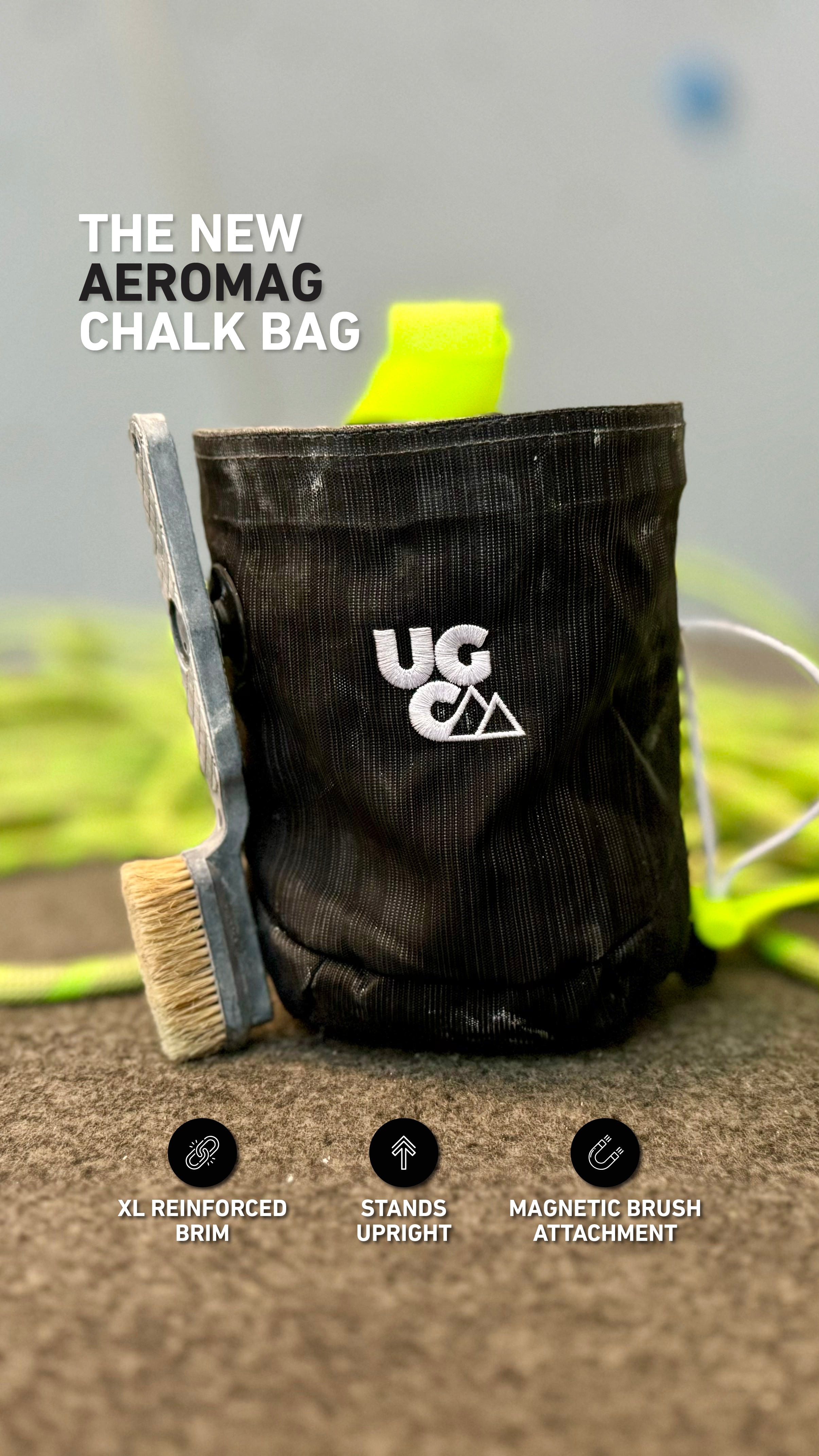 Black chalk bag